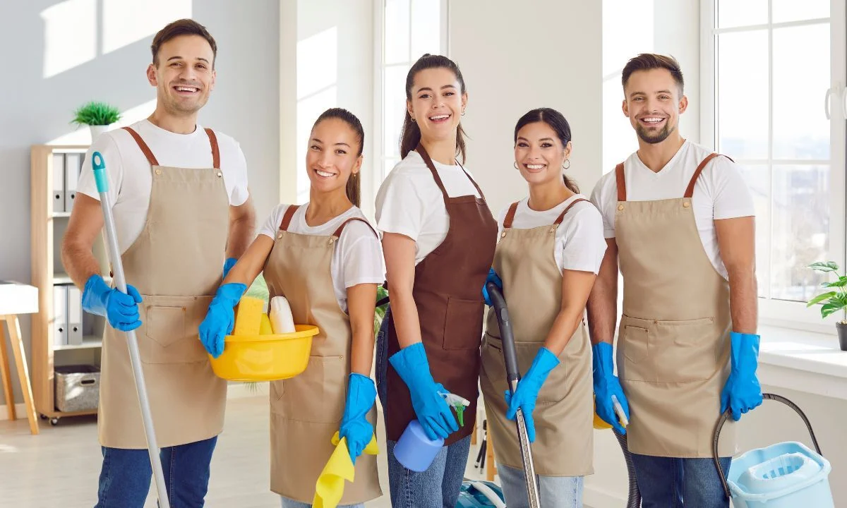 Cleaning Wonder team preparing for a home cleaning
